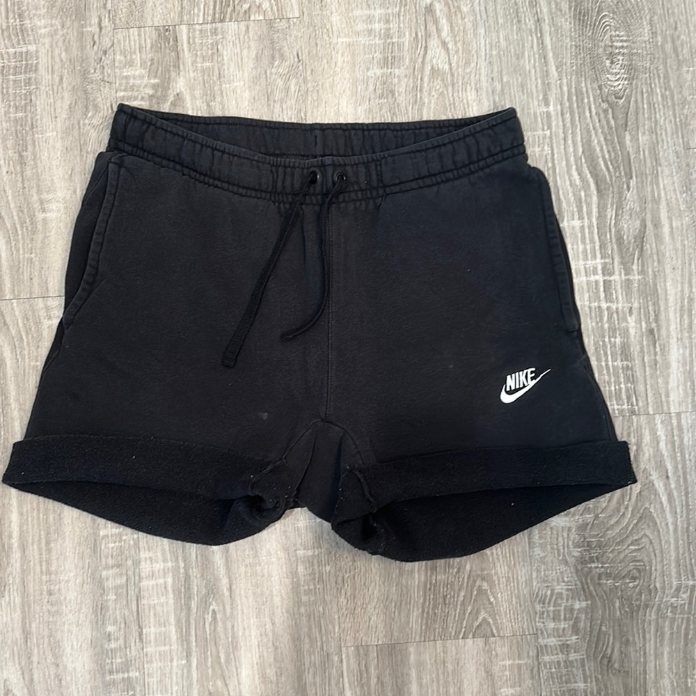 Black Nike Fleece Shorts